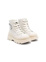 MM6 Maison Margiela Kids baskets montantes en cuir - Tons neutres - thumbnail