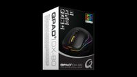 QPAD DX80 Gaming-muis USB Optisch Zwart, RGB 7 Toetsen 1000 dpi, 1600 dpi, 2400 dpi, 3200 dpi, 5000 dpi, 8000 dpi Verlicht - thumbnail