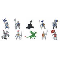 Plastic - ridders en draken - speelfiguren - 12 stuks   -