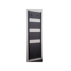 Radiator Sanicare Standaard Recht 920 Watt Inclusief Ophanging 45x172 cm Zilver-Grijs