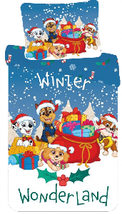 Paw Patrol kerst dekbedovertrek Winter Wonderland 140 x 200 cm