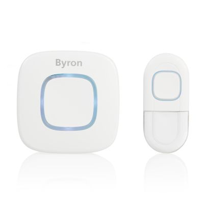 Byron DBY-24721 Complete set voor Draadloze deurbel Met knipperlicht, Met USB-aansluiting