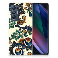 Siliconen Hoesje OPPO Find X3 Neo Barok Flower - thumbnail