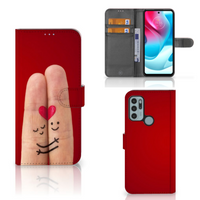 Motorola Moto G60s Wallet Case met Pasjes Liefde - Origineel Romantisch Cadeau - thumbnail