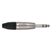 DAP-audio stereo jack 6.3 mm x-type black cap