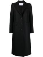 Harris Wharf London manteau en laine à simple boutonnage - Noir