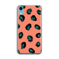 Pink Cheetah: iPhone XR Transparant Hoesje