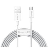 Baseus Superior MicroUSB Snel Opladen Datakabel - 1m - Wit