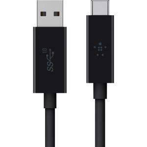 Belkin USB-A - USB-C, 0.9m USB-kabel USB 3.2 Gen 2 (3.1 Gen 2) 0,9 m USB A USB C Zwart