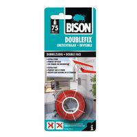 Bison Doublefix Dubbelzijdige Montagetape Onzichtbaar 19mm X 1,5m