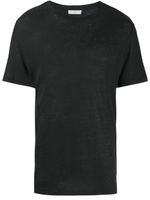 SANDRO t-shirt à col rond - Noir