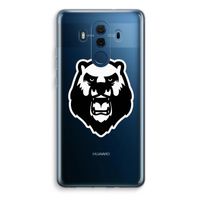 Angry Bear (white): Huawei Mate 10 Pro Transparant Hoesje - thumbnail