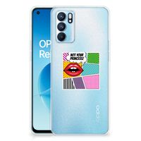 OPPO Reno 6 5G Silicone Back Cover Popart Princess - thumbnail