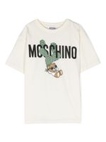 Moschino Kids t-shirt en coton à imprimé Teddy Bear - Blanc - thumbnail