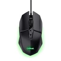 Trust Gaming GXT 109 Felox Gaming Muis met 6 Programmeerbare Knoppen, Ledverlichting, Geïntegreerde Software, 200-6400 DPI, 150 cm USB Kabel, Wired Gaming Mouse voor PC/Laptop - Zwart
