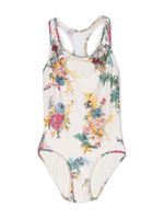 ZIMMERMANN Kids maillot de bain fleuri Clover à dos nageur - Tons neutres - thumbnail