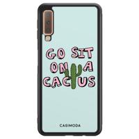 Samsung Galaxy A7 2018 hoesje - Go sit on a cactus