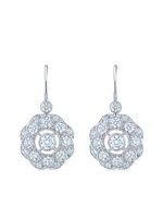 KWIAT boucles d'oreilles pendantes Splendor en or blanc 18ct ornées de diamants - Argent