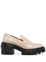 Stuart Weitzman mocassins Soho 70 mm en cuir - Tons neutres