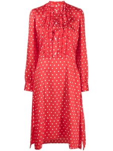 Plan C robe-chemise à pois - Rouge