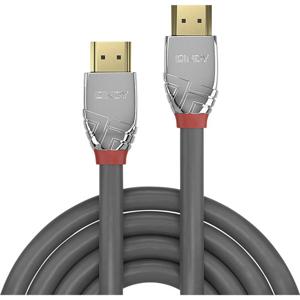 LINDY 37875 HDMI-kabel HDMI Aansluitkabel HDMI-A-stekker, HDMI-A-stekker 7.50 m Grijs 4K UHD