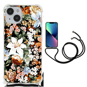 Case voor iPhone 14 Dark Flowers