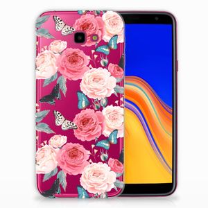 Samsung Galaxy J4 Plus (2018) TPU Case Butterfly Roses