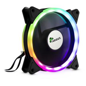 Inter-Tech RS-041 RGB Computer behuizing Ventilator 12 cm Zwart