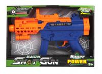 Kamparo machinegeweer met licht en geluid blauw/oranje 31 cm