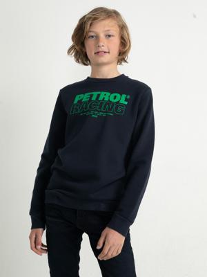 Petrol Industries Jongens logoartwork sweater Zwart - 176