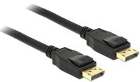 Delock 83805 DisplayPort-kabel DisplayPort Aansluitkabel DisplayPort-stekker, DisplayPort-stekker 1.00 m Zwart Vergulde steekcontacten - thumbnail