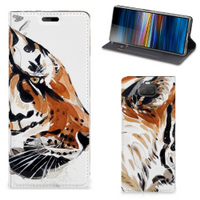 Bookcase Sony Xperia 10 Watercolor Tiger - thumbnail