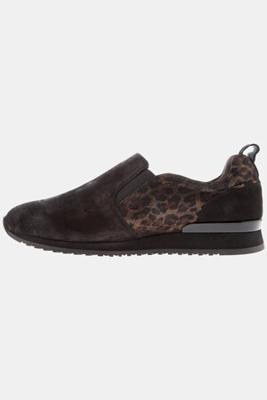 Ulla Popken Schoenen, elastische inzetten, leer, wijdte H - Grote Maten