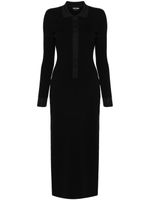 TOM FORD robe en maille à coupe longue - Noir - thumbnail