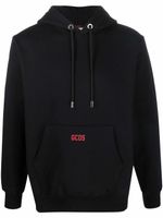 GCDS hoodie à lien de resserrage - Noir