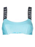 Calvin Klein ribbed bralette bikini top - Bleu