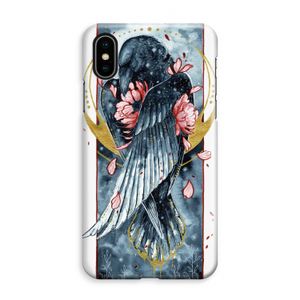 Golden Raven: iPhone XS Max Volledig Geprint Hoesje