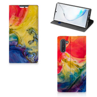 Bookcase Samsung Galaxy Note 10 Watercolor Dark - thumbnail