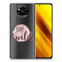 Xiaomi Poco X3 | Poco X3 Pro Telefoonhoesje met Naam Boho Stay Wild