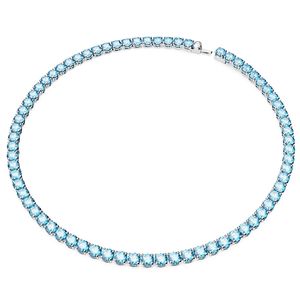 Swarovski 5661187 Ketting Matrix Tennis zilverkleurig-blauw 41 cm (M)