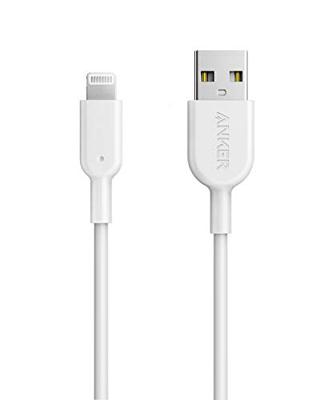 Anker PowerLine II iPhone-oplaadkabel, Lightning-kabel, MFi-gecertificeerd voor iPhone 13/12/11/Pro/XS/XS Max/XR/X/8/8 Plus/7/7 Plus/6s/6/6 Plus (wit), 0,9 m