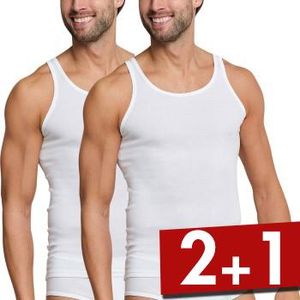 Schiesser 2 stuks Original Classics Fine Rib Undershirts * Actie *