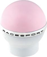Race Sport pookknop aluminium 6 cm lift up reverse roze/wit