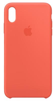 Achterzijde behuizing voor mobiele telefoon - silicone - nectarine - voor iPhone XS Max