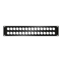 Audio Metalz SBP32DT stageboxplaat 32x D-size