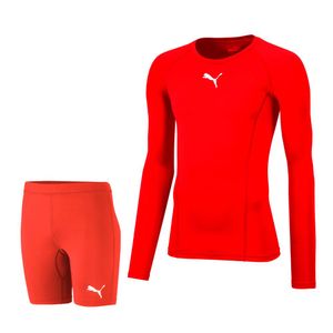 PUMA teamLIGA Baselayer Trainingsset Rood Rood