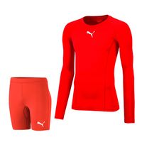 PUMA teamLIGA Baselayer Trainingsset Rood Rood - thumbnail