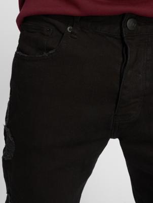 Cayler & Sons / Straight fit jeans Alldd Paneled Inverted Biker Ian in zwart