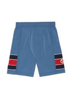 Gucci Kids short à logo GG - Bleu