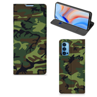 OPPO Reno4 Pro 5G Hoesje met Magneet Army Dark